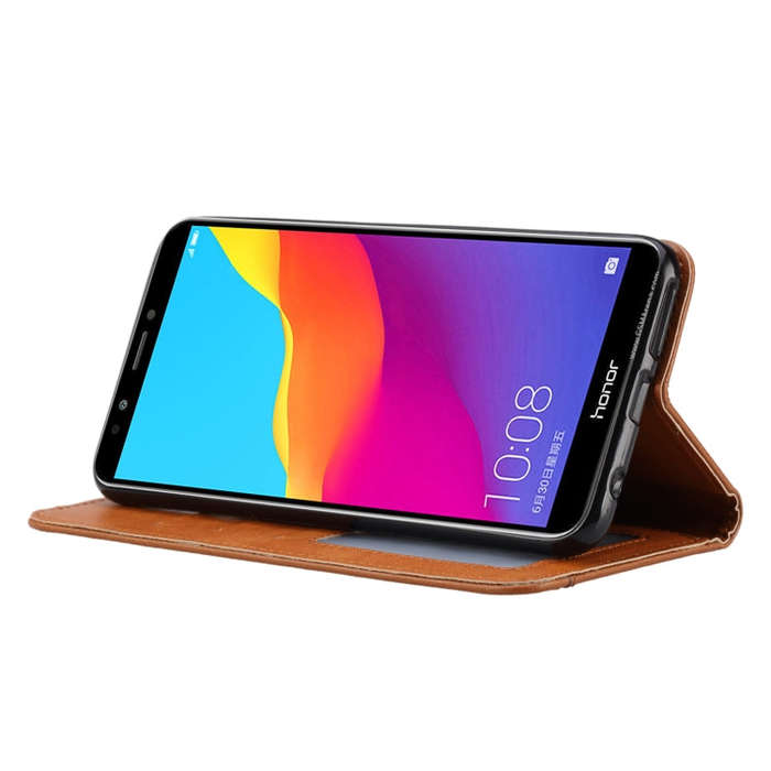 Knead Skin Texture Horizontal Flip Leather Case for Huawei Y7 Prime (2018) / Honor 7C / Enjoy 8, ...
