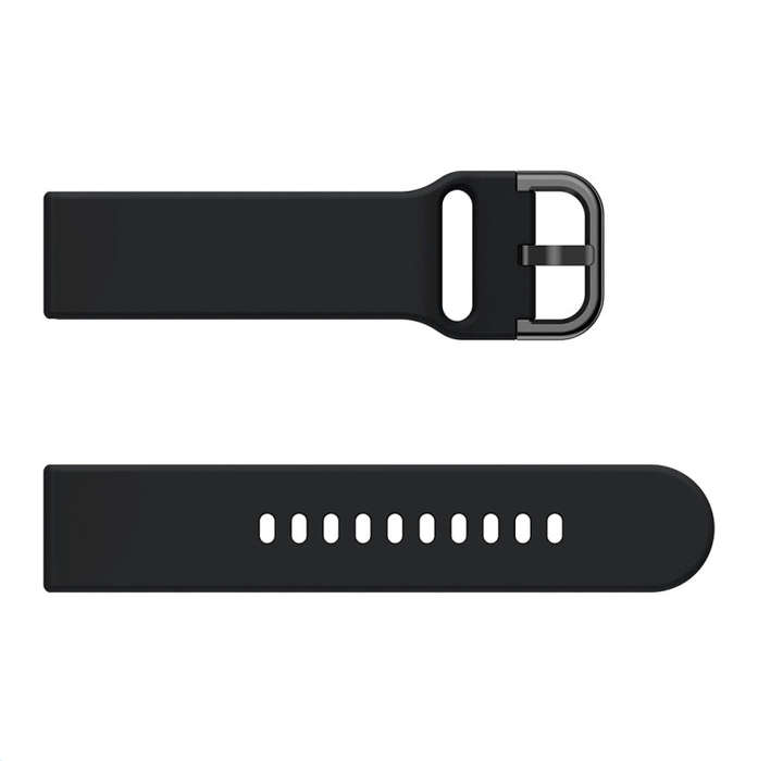 20mm For Huawei Watch GT2 42MM / Amazfit BipS 2 Youth Version Color Buckle Silicone Watch Band(Bl...