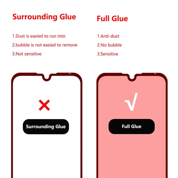 ENKAY Hat-prince Full Glue 0.26mm 9H 2.5D Tempered Glass Film for Huawei Y5 (2019)