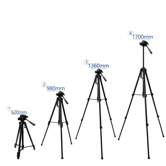 L-3600 Live Tripod with Three-Dimensional Damping Gimbal  Detachable Quick Release Plate  Height ...