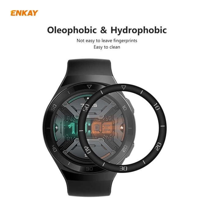 For Huawei Watch GT 2e 46mm ENKAY Hat-Prince 3D Full Screen Soft PC Edge + PMMA HD Screen Protect...