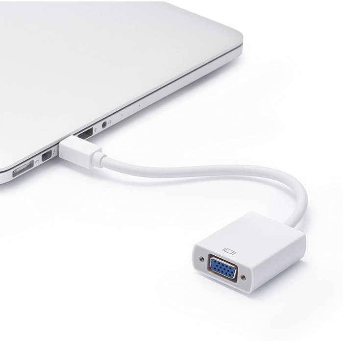 Mini DP to VGA Adapter Cable, Supports 1080P