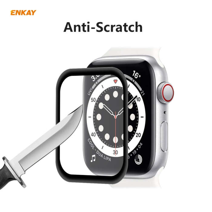 5 PCS For Apple Watch Series 6/5/4/SE 44mm ENKAY Hat-Prince 3D Full Screen PET Curved Hot Bending...