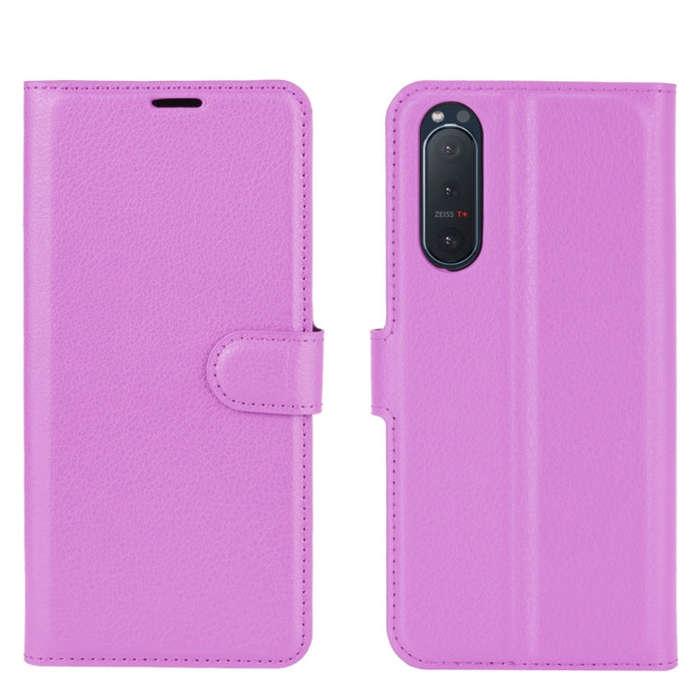 For Sony Xperia 5 II Litchi Texture Horizontal Flip Protective Case with Holder & Card Slots & Wa...