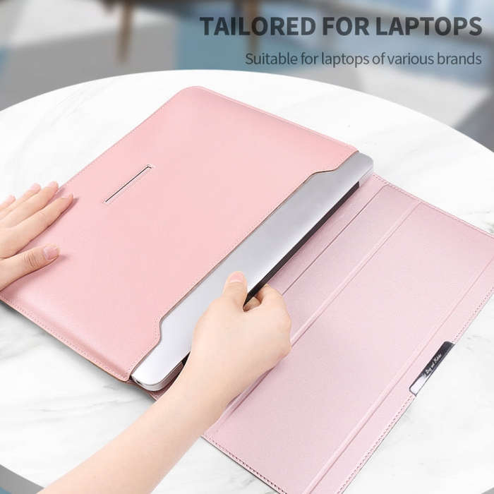 4 in 1 Universal Laptop Holder PU Waterproof Protection Wrist Laptop Bag, Size:13/14inch(Green)