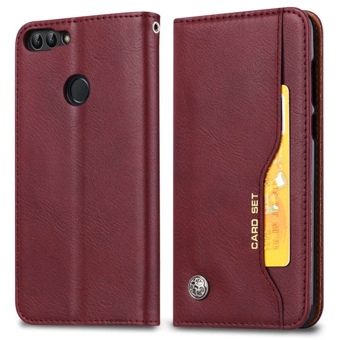 Knead Skin Texture Horizontal Flip Leather Case for Huawei P smart / Enjoy 7S, with Photo Frame &...