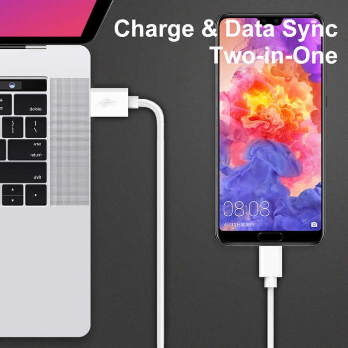LZ-023 18W QC 3.0 USB Portable Travel Charger + 3A USB to 8 Pin Data Cable, EU Plug(Black)