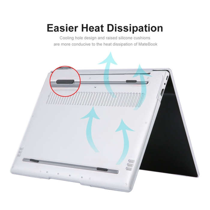 ENKAY for Huawei MateBook 13 Ryzen Edition US Version 2 in 1 Crystal Protective Case with TPU Key...