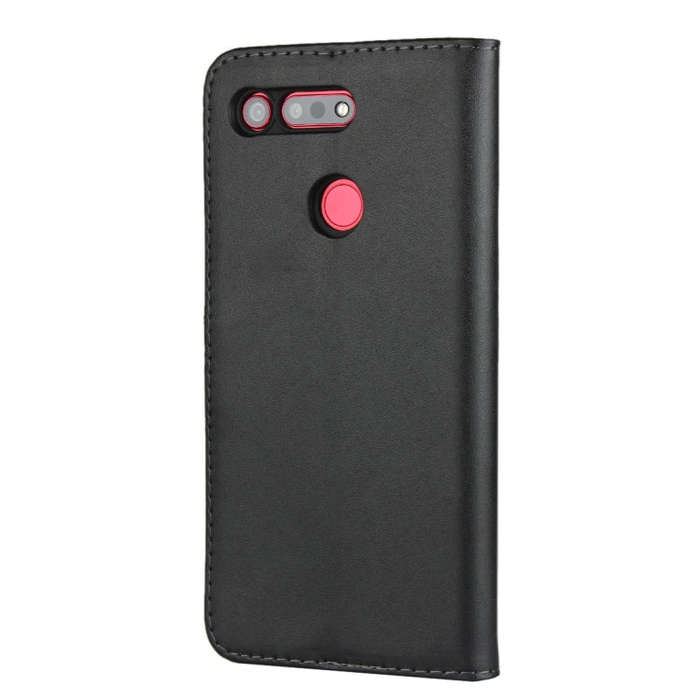 Horizontal Flip Leather Case for Huawei Honor V20, with Magnetic Buckle & Holder & Card Slots & W...