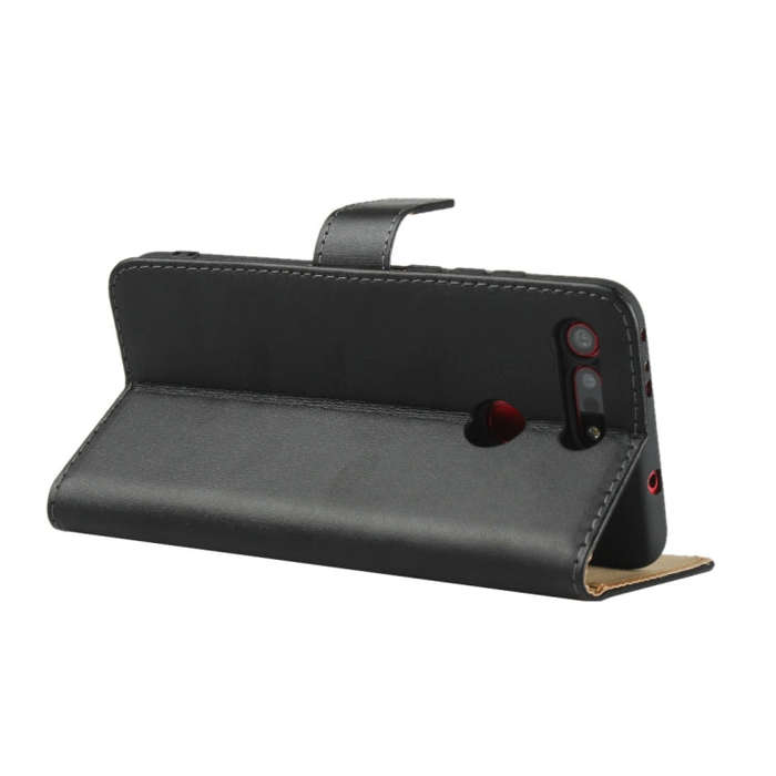 Horizontal Flip Leather Case for Huawei Honor V20, with Magnetic Buckle & Holder & Card Slots & W...