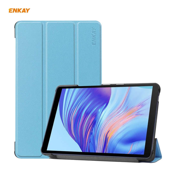 ENKAY PU Leather + Plastic Case with Three-folding Holder for Huawei MatePad T8 / Honor Tablet X7...