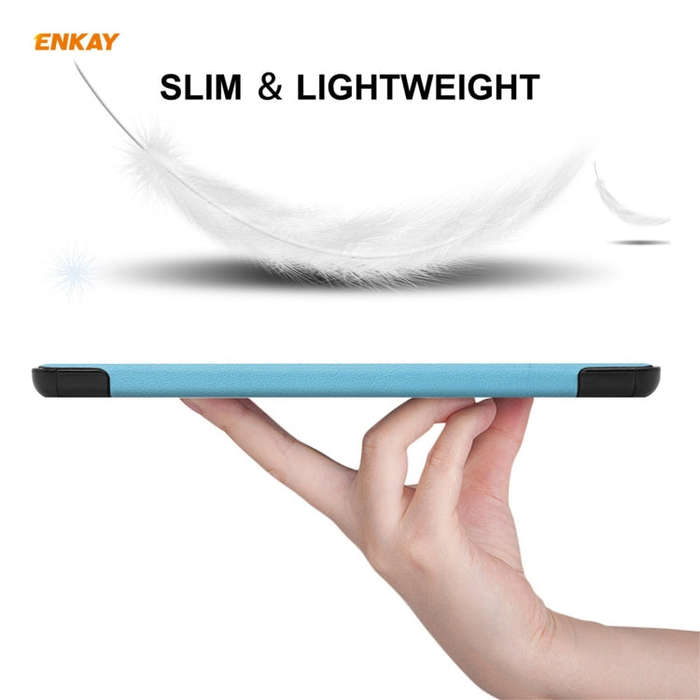 ENKAY PU Leather + Plastic Case with Three-folding Holder for Huawei MatePad T8 / Honor Tablet X7...