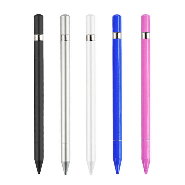 AT-25 2 in High-precision Mobile Phone Touch Capacitive Pen Writing Pen(Silver)