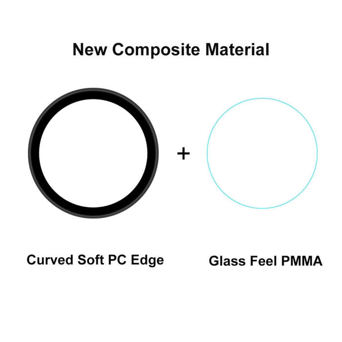 2 PCS For Samsung Galaxy Watch4 44mm ENKAY Hat-Prince 3D Full Coverage Soft PC Edge + PMMA HD Scr...