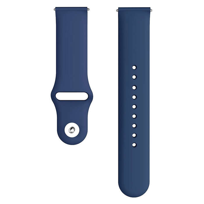 Monochrome Silicone Watch Band For Samsung Galaxy Watch Active 20mm(Ocean Blue)