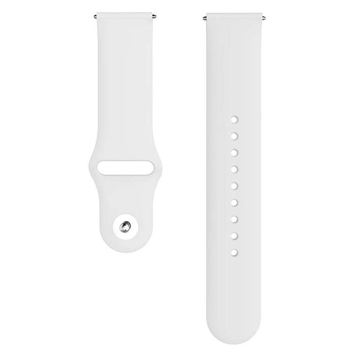 Monochrome Silicone Watch Band for Samsung Galaxy Watch Active 2 22mm(creamy whitee)