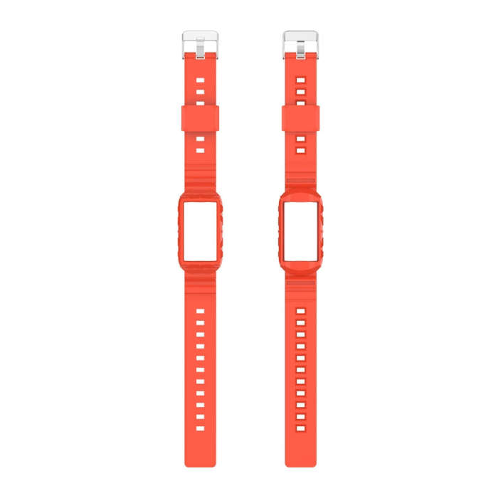 For Fitbit Charge 4 Silicone One Body Armor Watch Band(Orange)