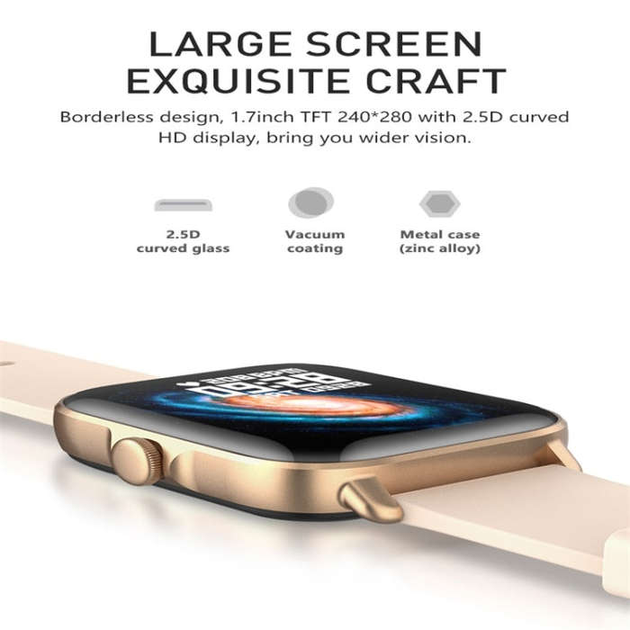 Y22 1.7inch IP67 Color Screen Smart Watch(Silver)