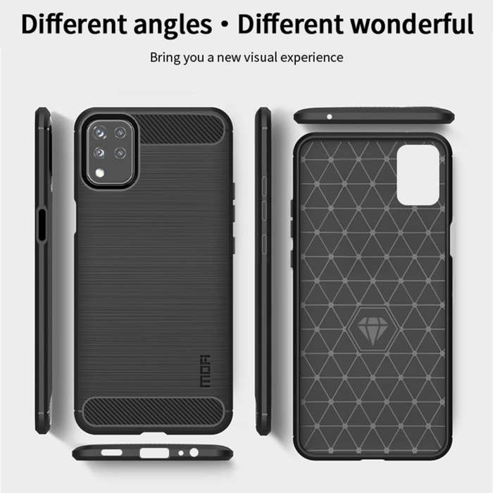 For LG K42 MOFI Gentleness Brushed Carbon Fiber Soft TPU Case(Gray)