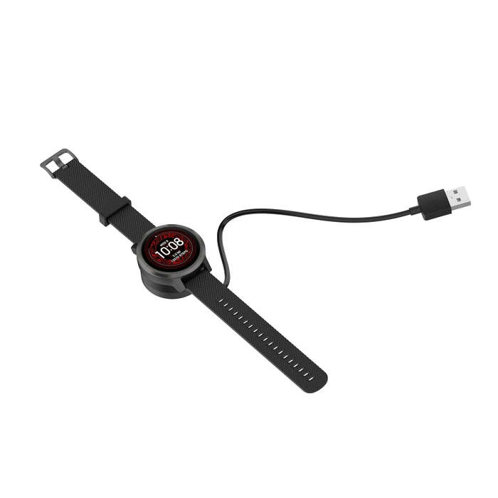 For Garmin Venu Sq 2 Integrated Watch Charger With Data Transmission Function(Black)