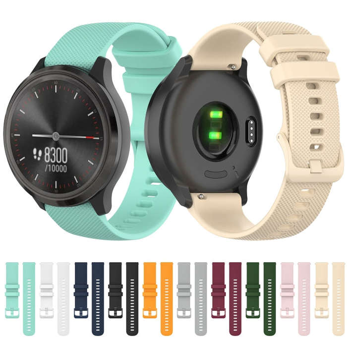 For Honor Magic Watch 2 46mm 22mm Checkered Silicone Watch Band(Water Duck)