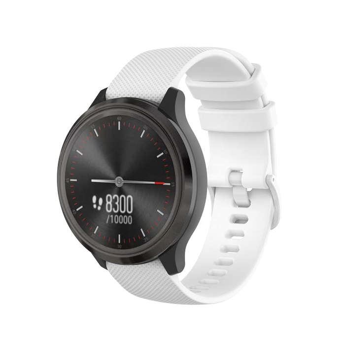 For Honor Watch Dream 22mm Checkered Silicone Watch Band(White)