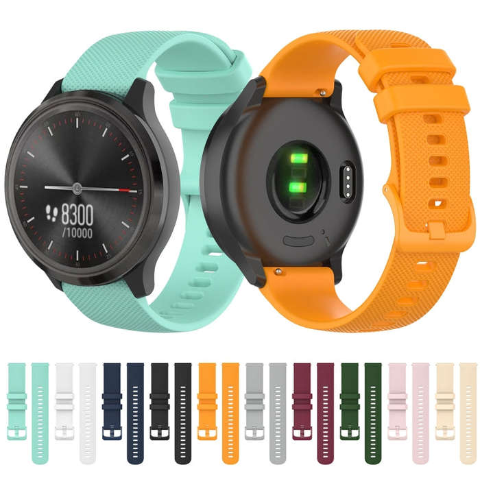 For Honor Watch Dream 22mm Checkered Silicone Watch Band(Yellow)