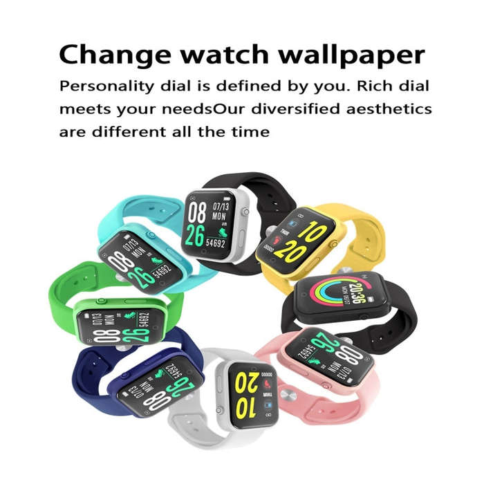 D20L 1.3 inch IP67 Waterproof Color Screen Smart Watch(Black)