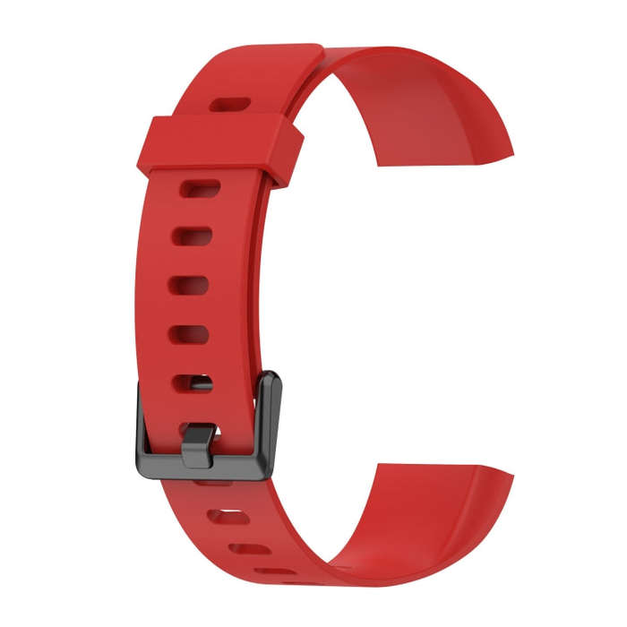 8-shape Silicone Watch Band for Realme Band RMA199(Red)