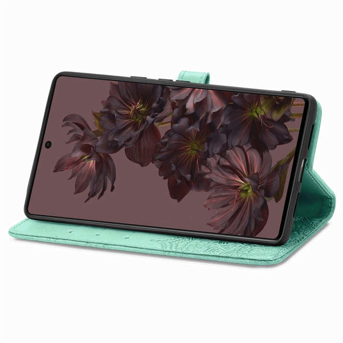 For Google Pixel 7 Pro Mandala Flower Embossed Leather Phone Case(Green)