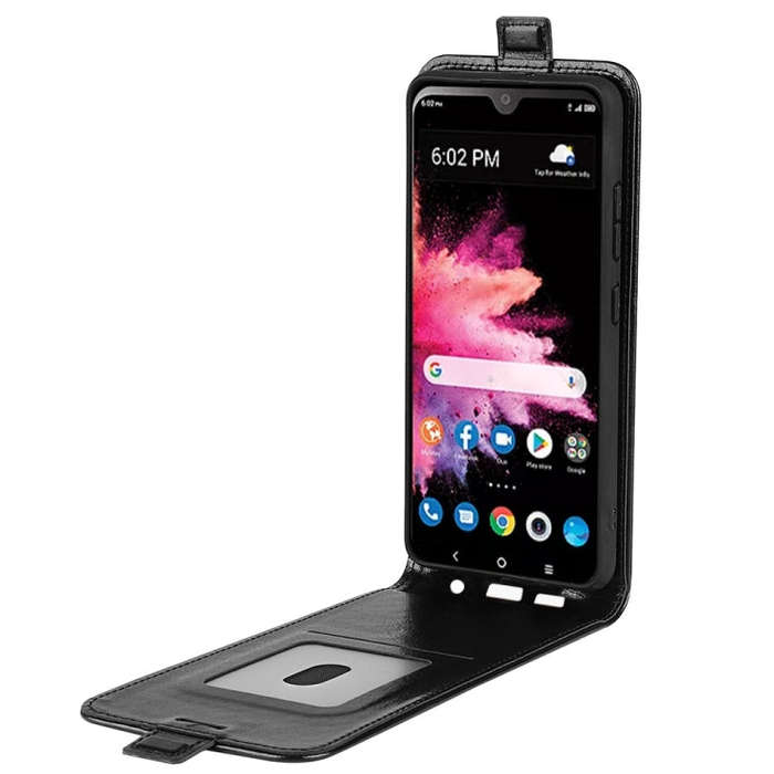 For TCL 30Z R64 Texture Single Vertical Flip Leather Phone Case(Black)
