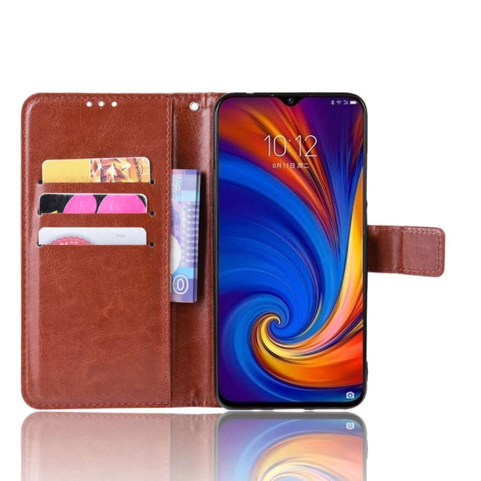 Retro Crazy Horse Texture Horizontal Flip Leather Case for Lenovo Z5S, with Holder & Card Slots &...