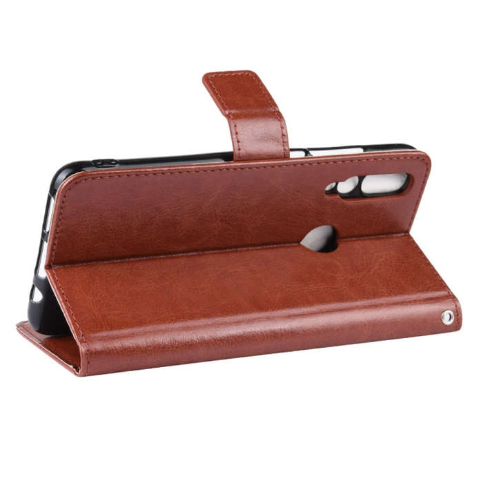 Retro Crazy Horse Texture Horizontal Flip Leather Case for Lenovo Z5S, with Holder & Card Slots &...