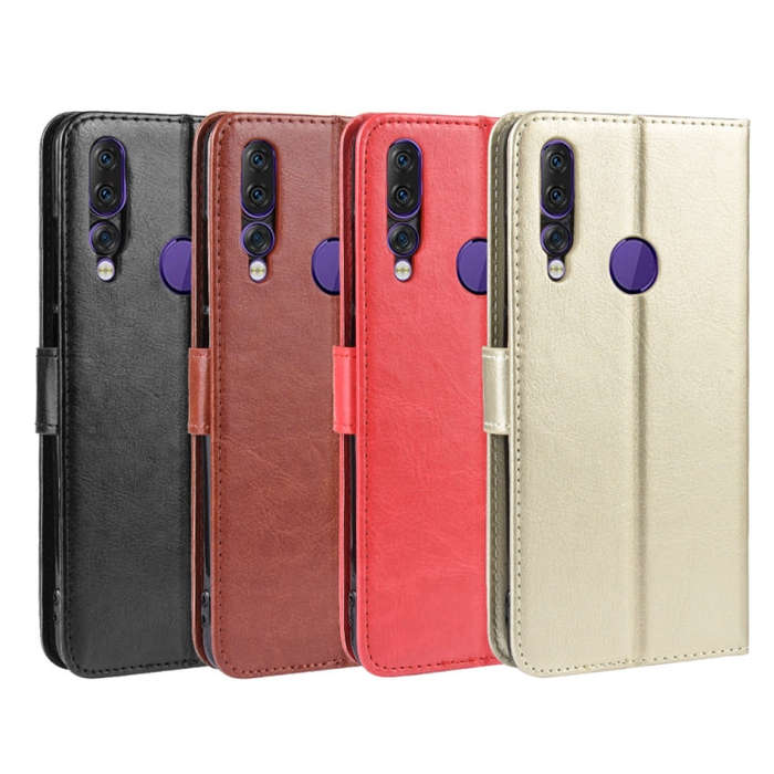 Retro Crazy Horse Texture Horizontal Flip Leather Case for Lenovo Z5S, with Holder & Card Slots &...