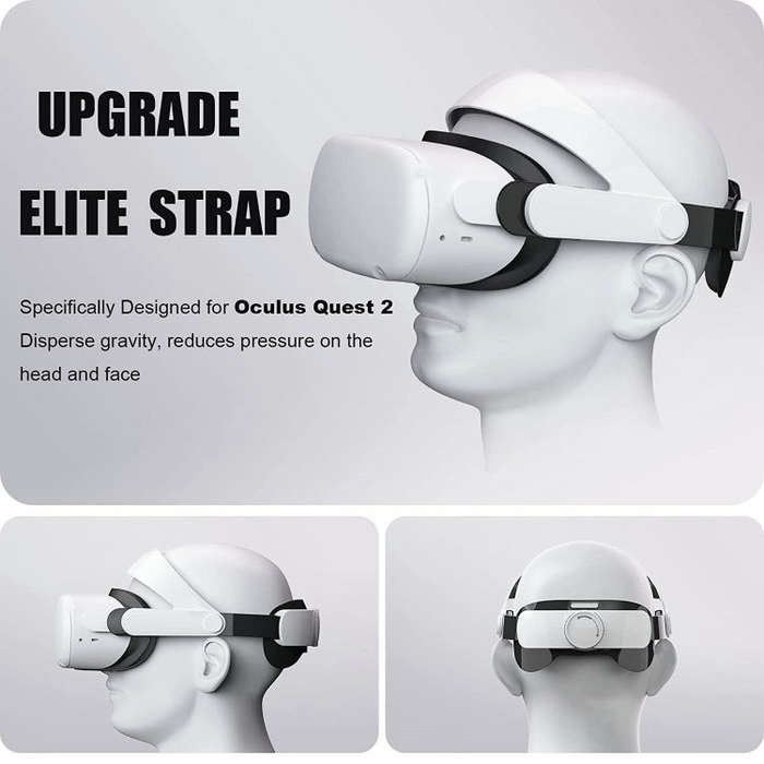 For Quest2 VR Glasses Decompression Comfort Adjustable Replacement Headset
