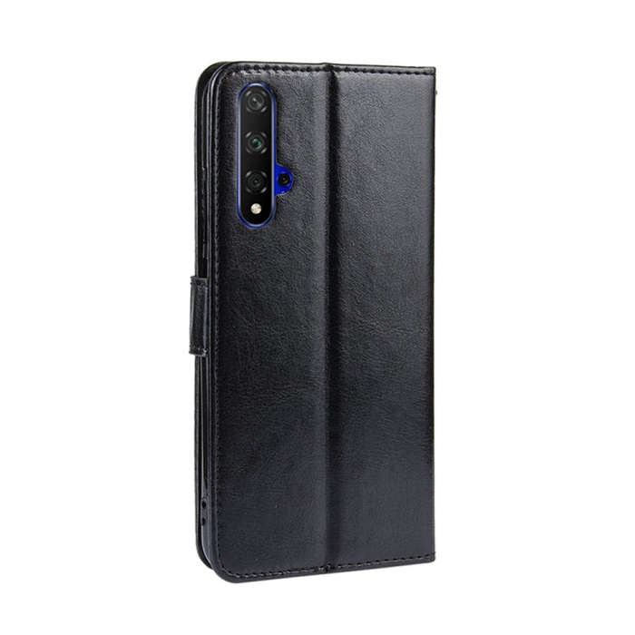 Retro Crazy Horse Texture Horizontal Flip Leather Case for HUAWEI Honor 20 , with Holder & Card S...