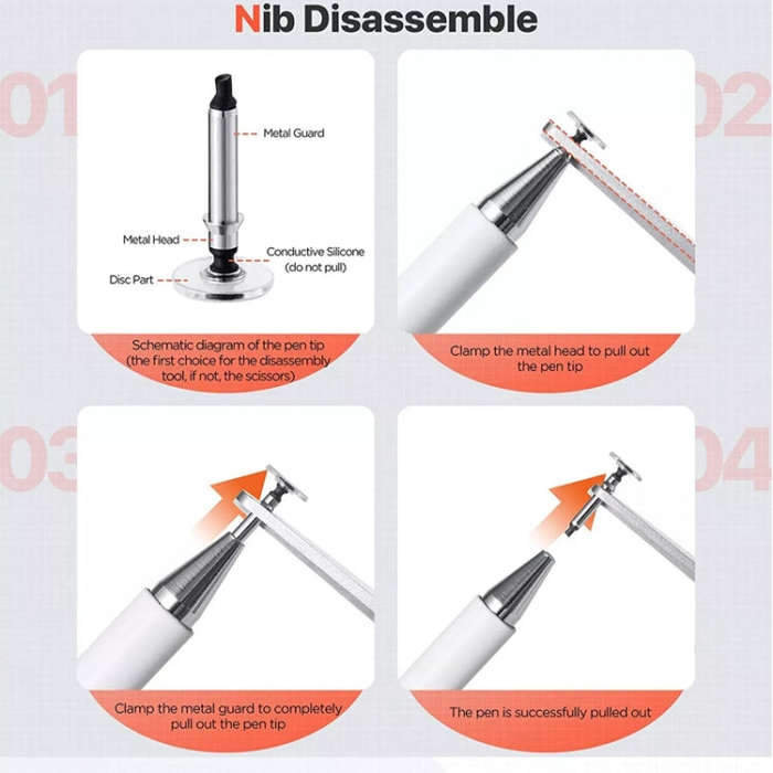 AT-29  High Accuracy Single Use Magnetic Suction Passive Capacitive Pen Mobile Phone Touch Stylus...
