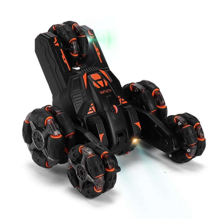 MoFun Five-wheeled Stunt Car 360-degree Swing Arm 2.4G Multifunctional RC Car, specifications:Sin...