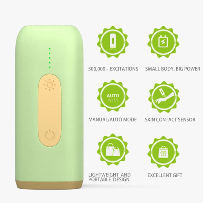 A18 Household Portable Electric Handheld Laser Hair Removal Instrument, Specification:EU Plug(Lig...