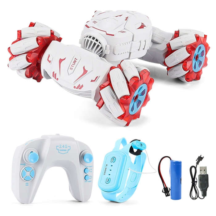 MoFun  JC06 2.4G Remote Control Torsion Stunt Car, Specifications:Dual RC(Blue)