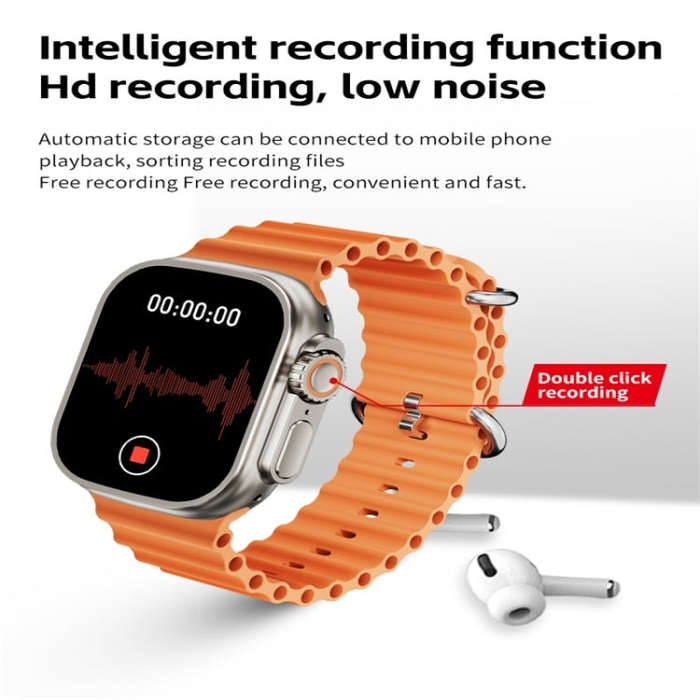 WS83 MAX ULTRA 2.03 inch Color Screen Smart Watch,Support Heart Rate Monitoring / Blood Pressure ...