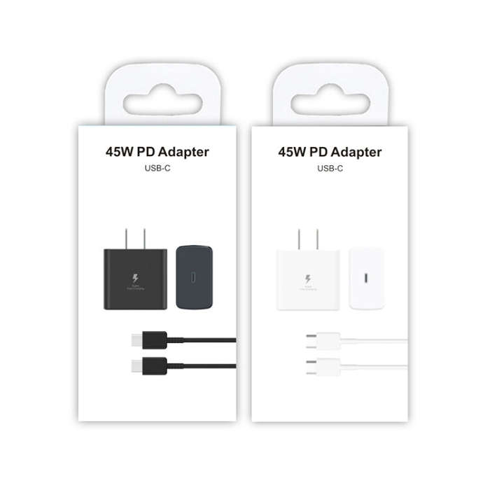 M135 45W USB-C / Type-C Port Fast Charger with 5A Type-C to Type-C Cable, US Plug(Black)