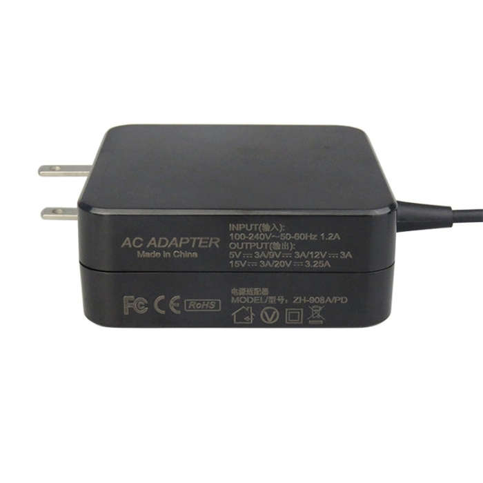 For Dell HP Xiaomi 65W Type-c Super Fast Charging Source Adapter(US Plug)