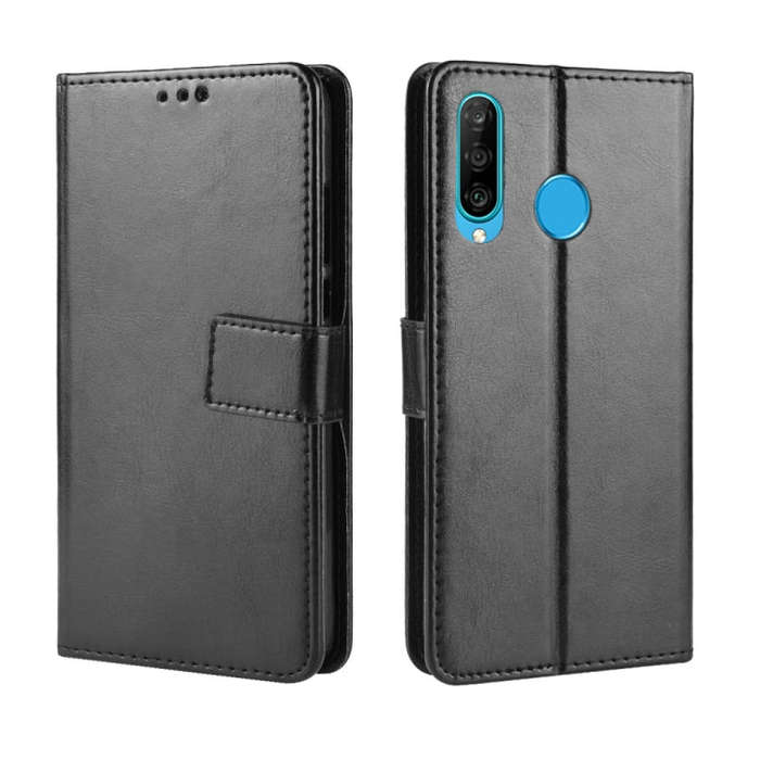 Retro Crazy Horse Texture Horizontal Flip Leather Case for Huawei Maimang 8, with Holder & Card S...