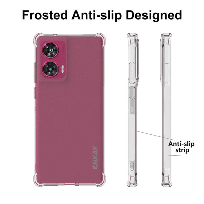 For Motorola Edge 50 Fusion ENKAY Hat-Prince Transparent TPU Shockproof Phone Case