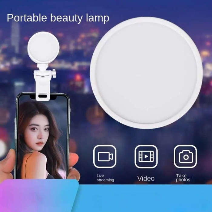 K-36 LED Mini Flash Light Phone Lens Clip Selfie Fill Lamp