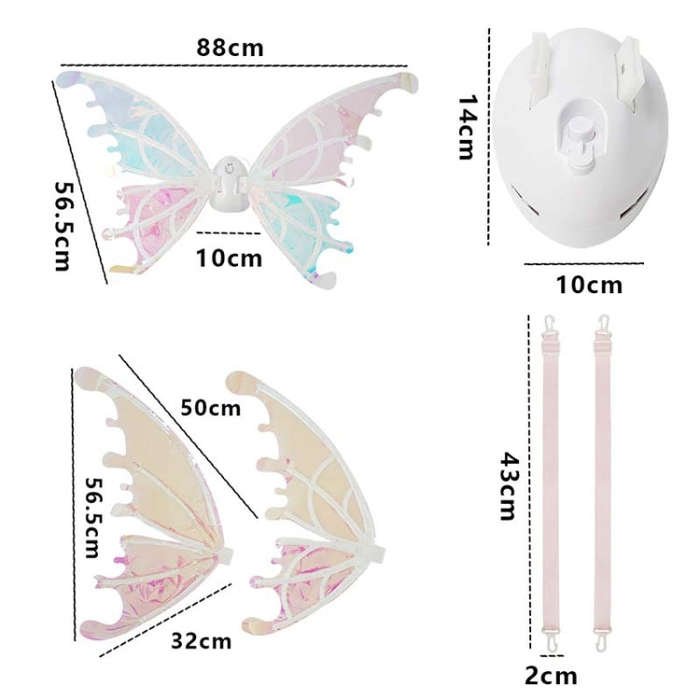 Rockwoo R01 DIY Electric Butterfly Elf Wings Toy With Light