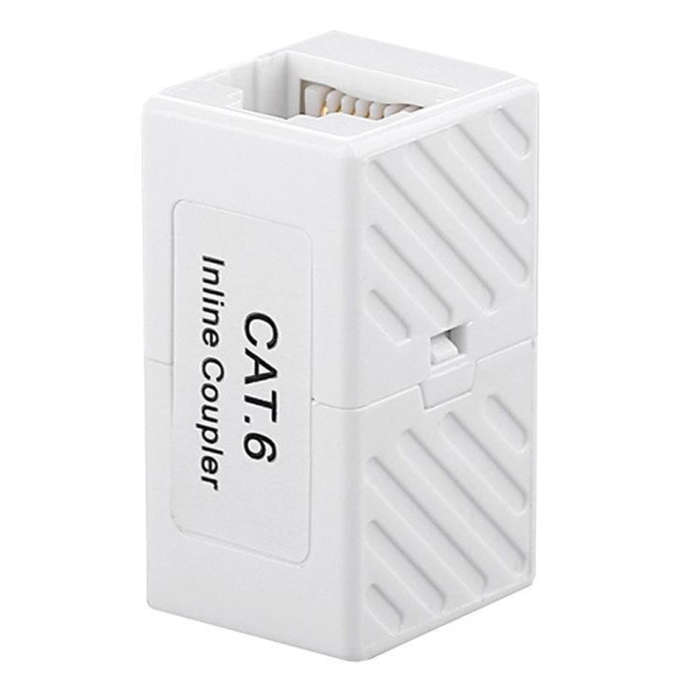 2 PCS JUNSUNMAY RJ45 Female to Female In Line Coupler Cat6 Cat5e Cat5 Ethernet Cable Extender Ada...