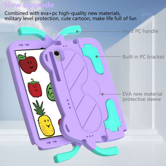 For Huawei Matepad Pro 10.8 2021/2019 Ice Baby EVA Shockproof Hard PC Tablet Case(Light Purple+Mi...