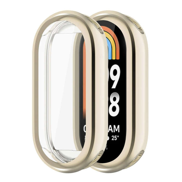 For Xiaomi Mi Band 8 ENKAY Hat-Prince Full Coverage Electroplated Soft TPU Case with Screen Prote...